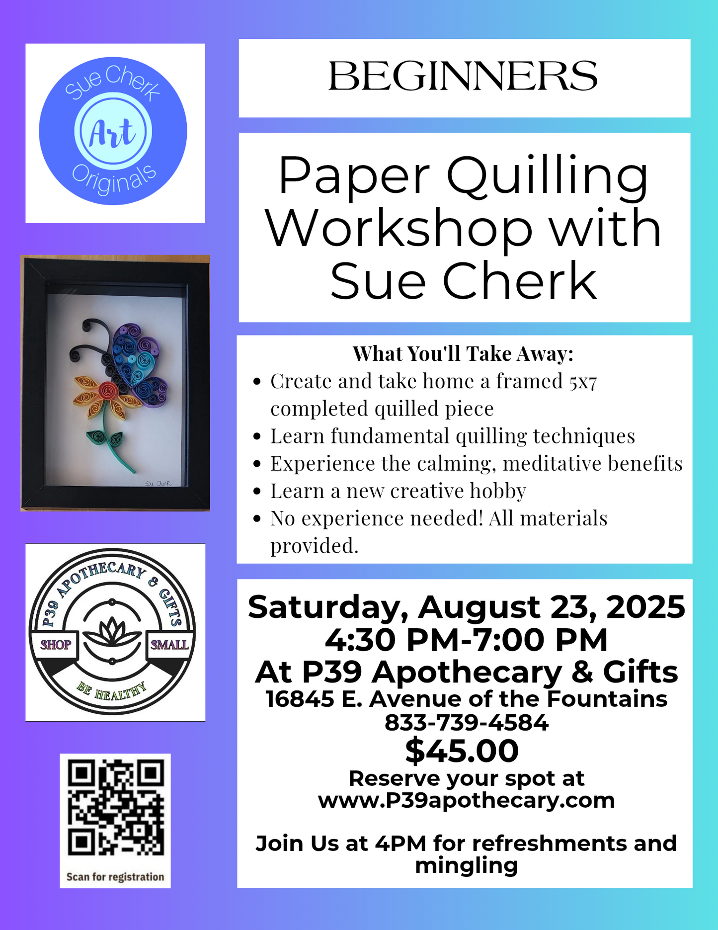 Workshop - Beginners Paper Quilling Art