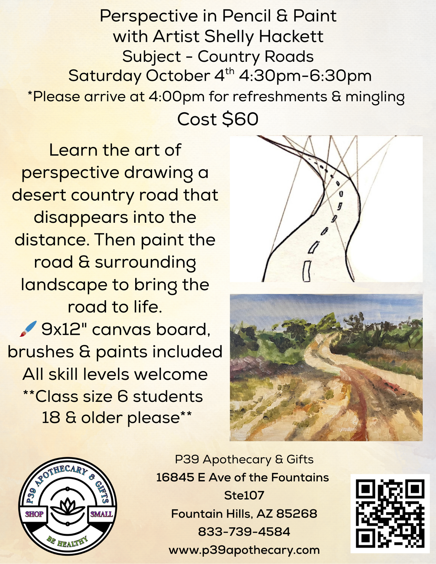 Workshop - Perspective in Pencil and Paint with Shelly Hackett
