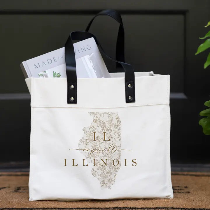 Porter Lane Home - Tote bag Vintage Floral State