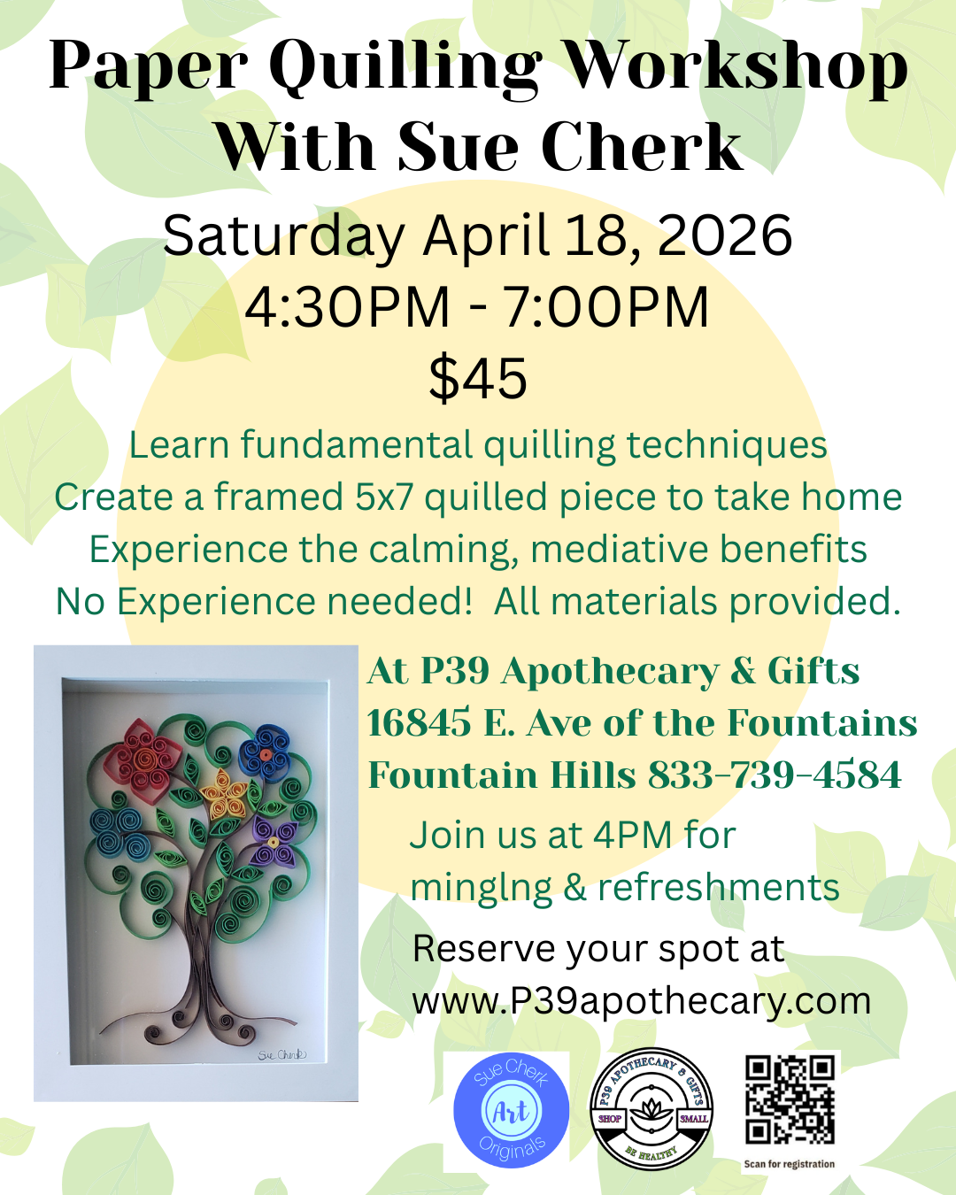 Workshop - Paper Quilling with Sue Cherk