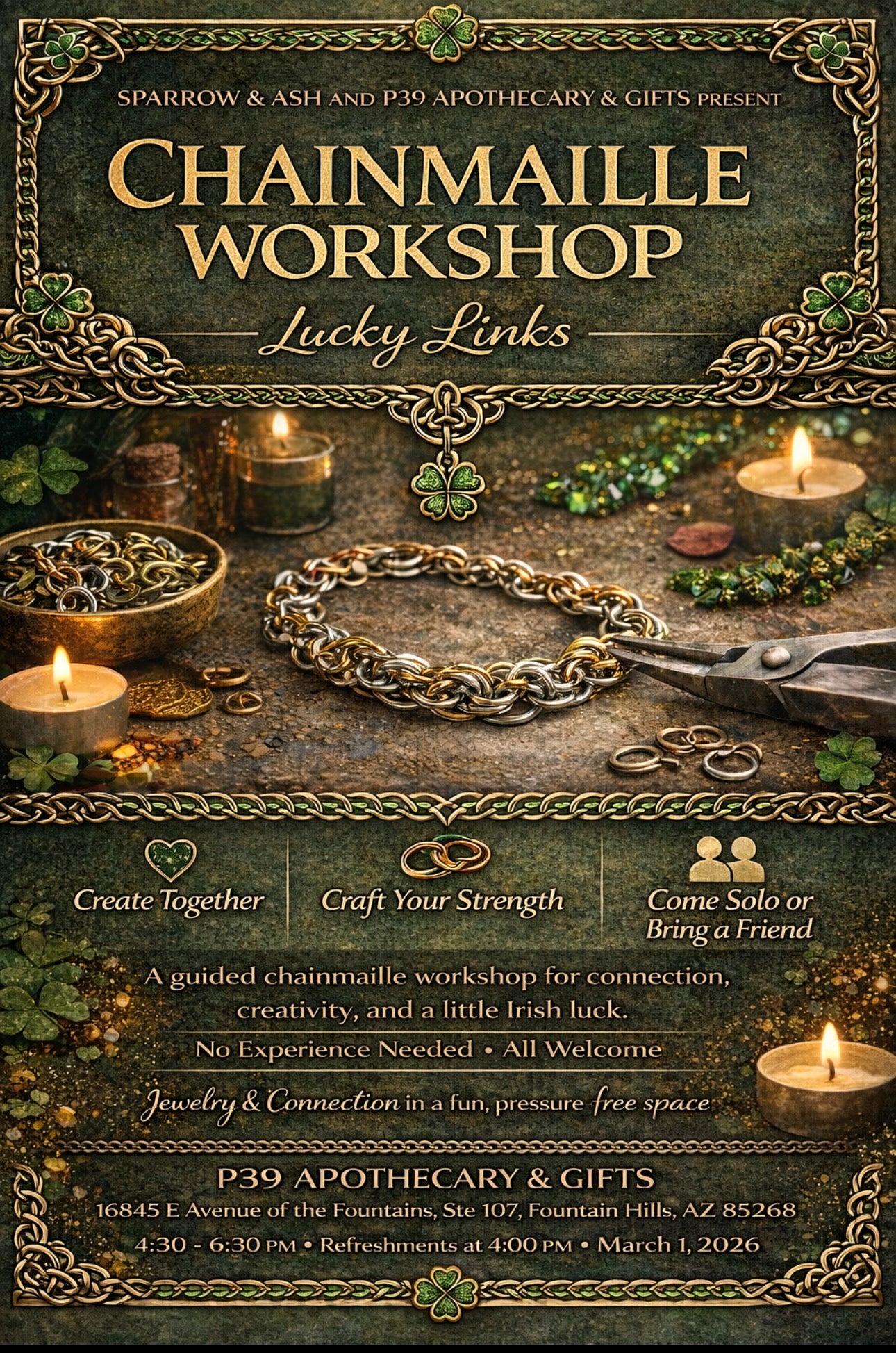 Workshop - Chainmaille Lucky Links