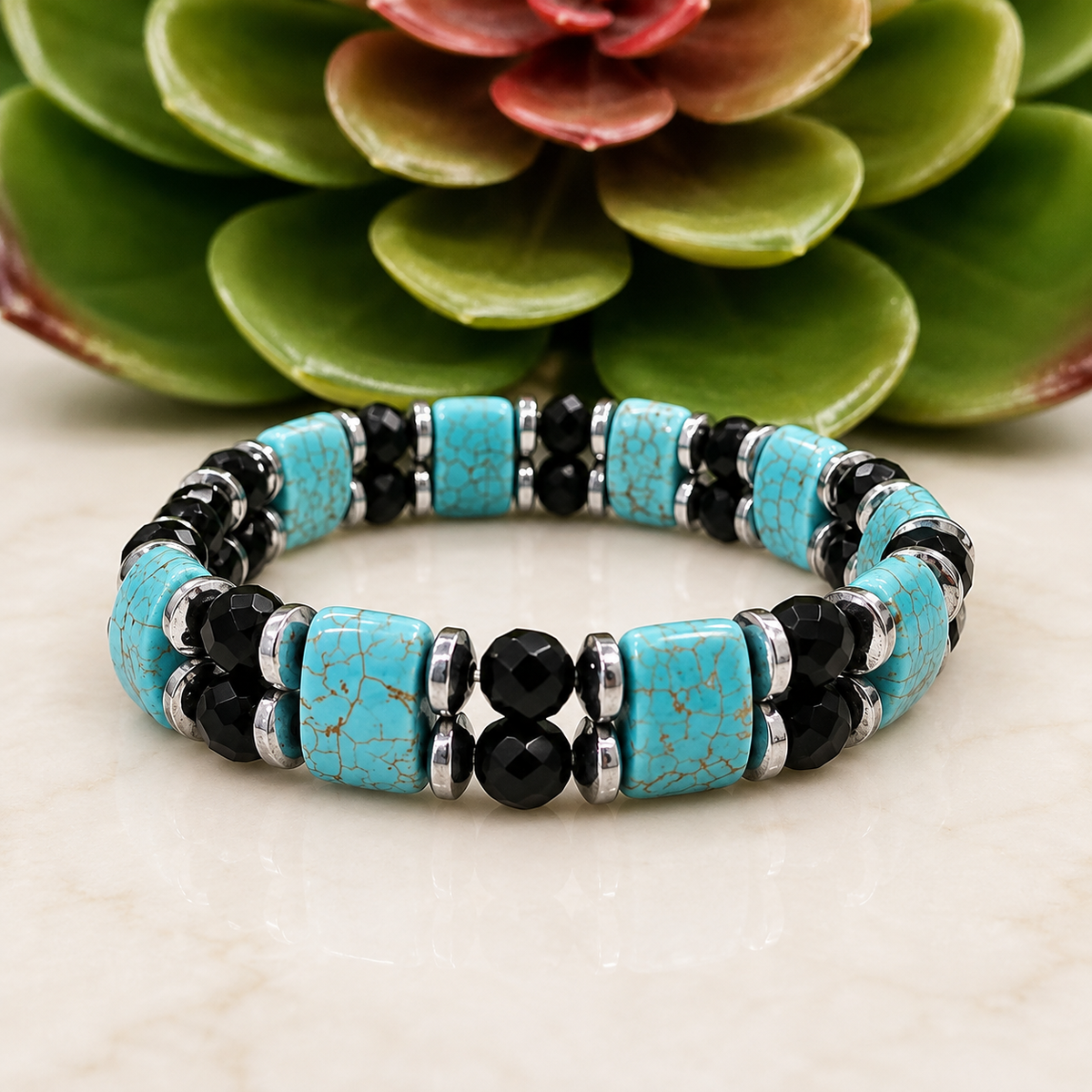 WonderfullyMade Two-Tier Magnet Bracelet