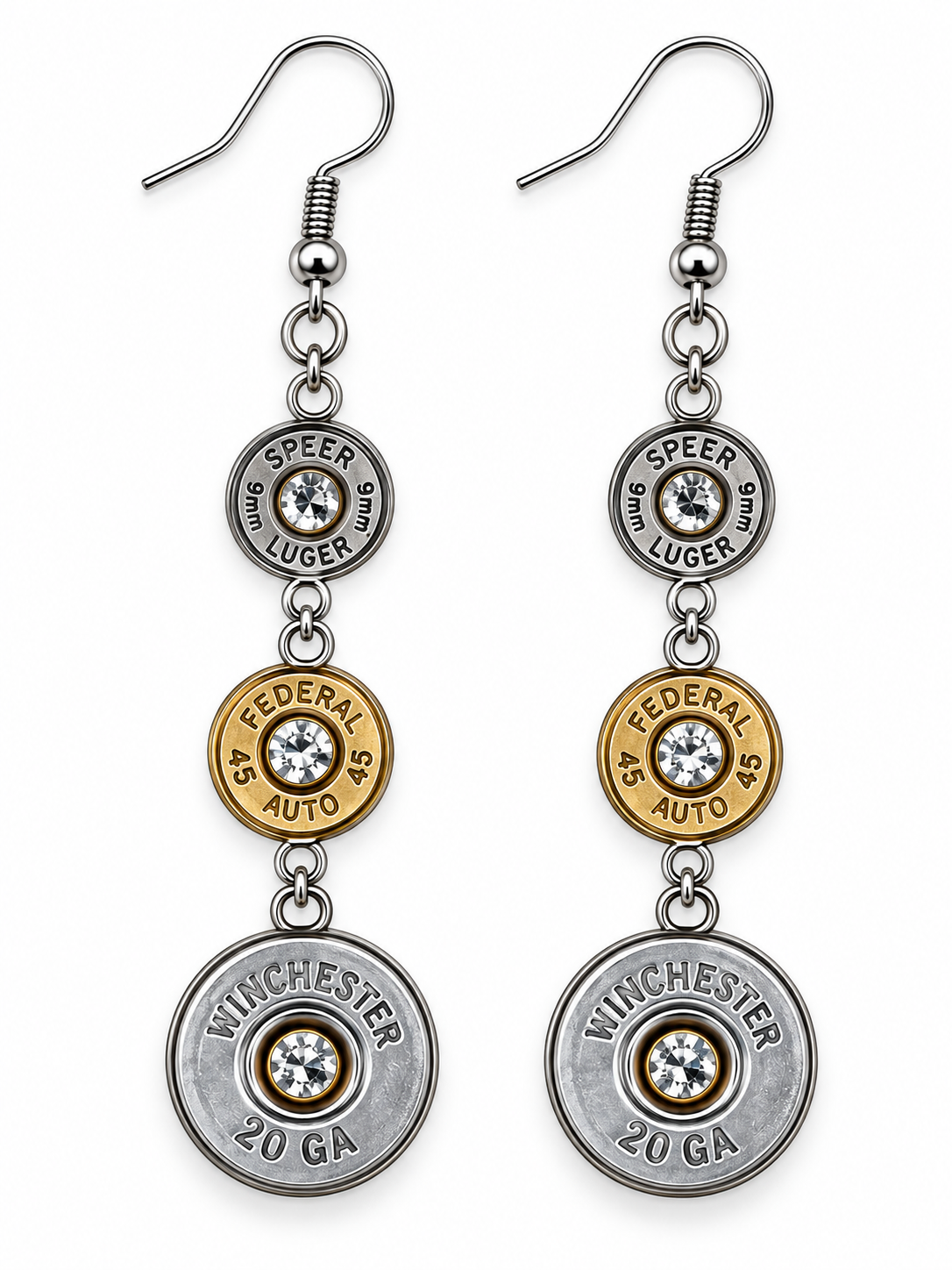 Wonderfullymade - Bullet Slice Dangle Earrings