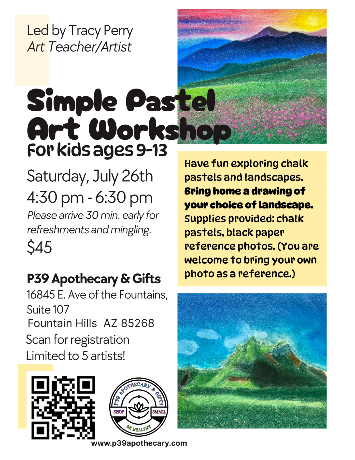 Workshop - Tracy Perry Simple Pastel Art For Kids