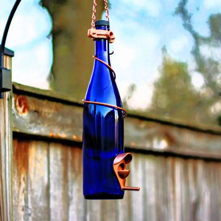 Blue Ridge Mountain Gifts - Glass Bottle Bird Feeders