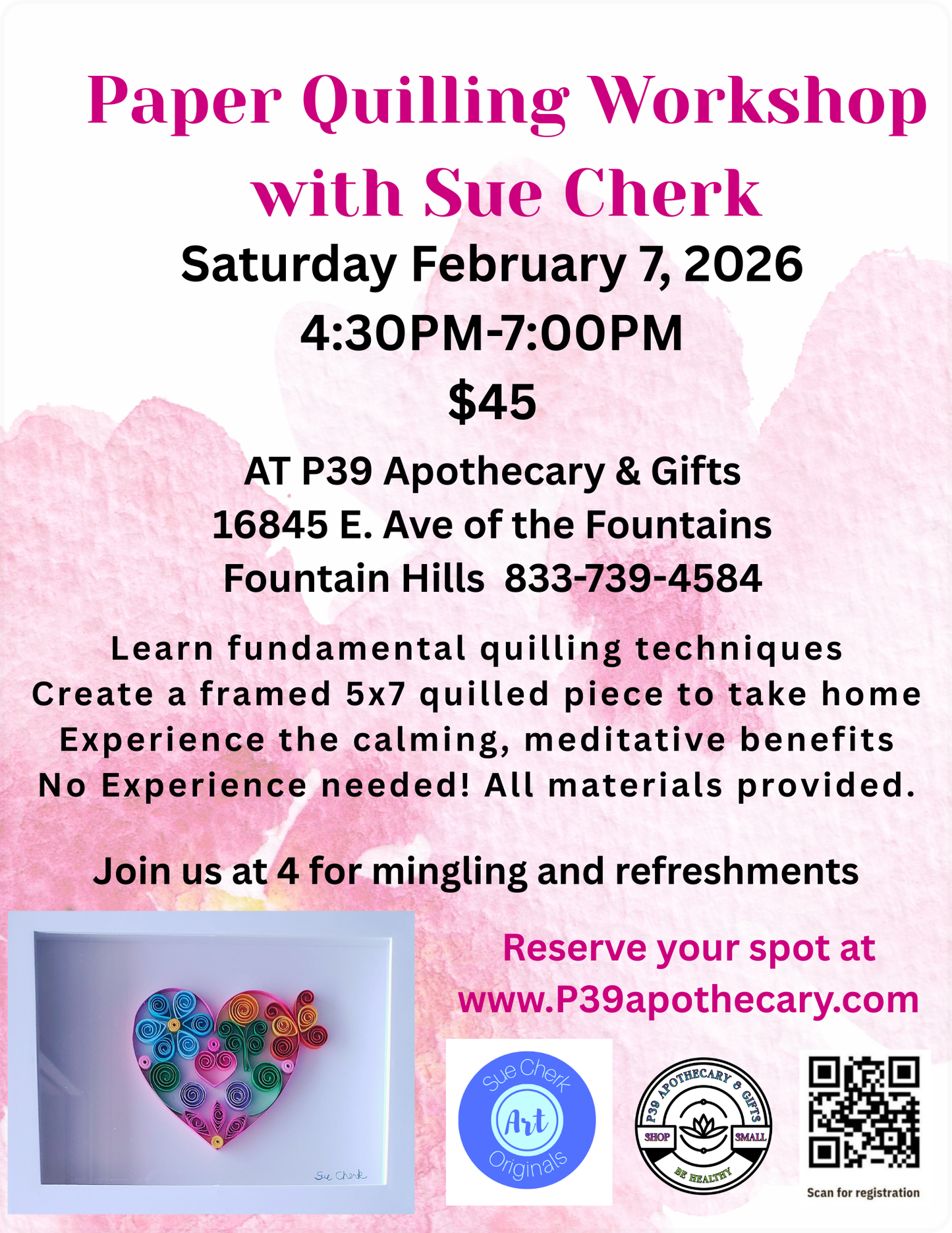 Workshop - Paper Quilling with Sue Cherk February