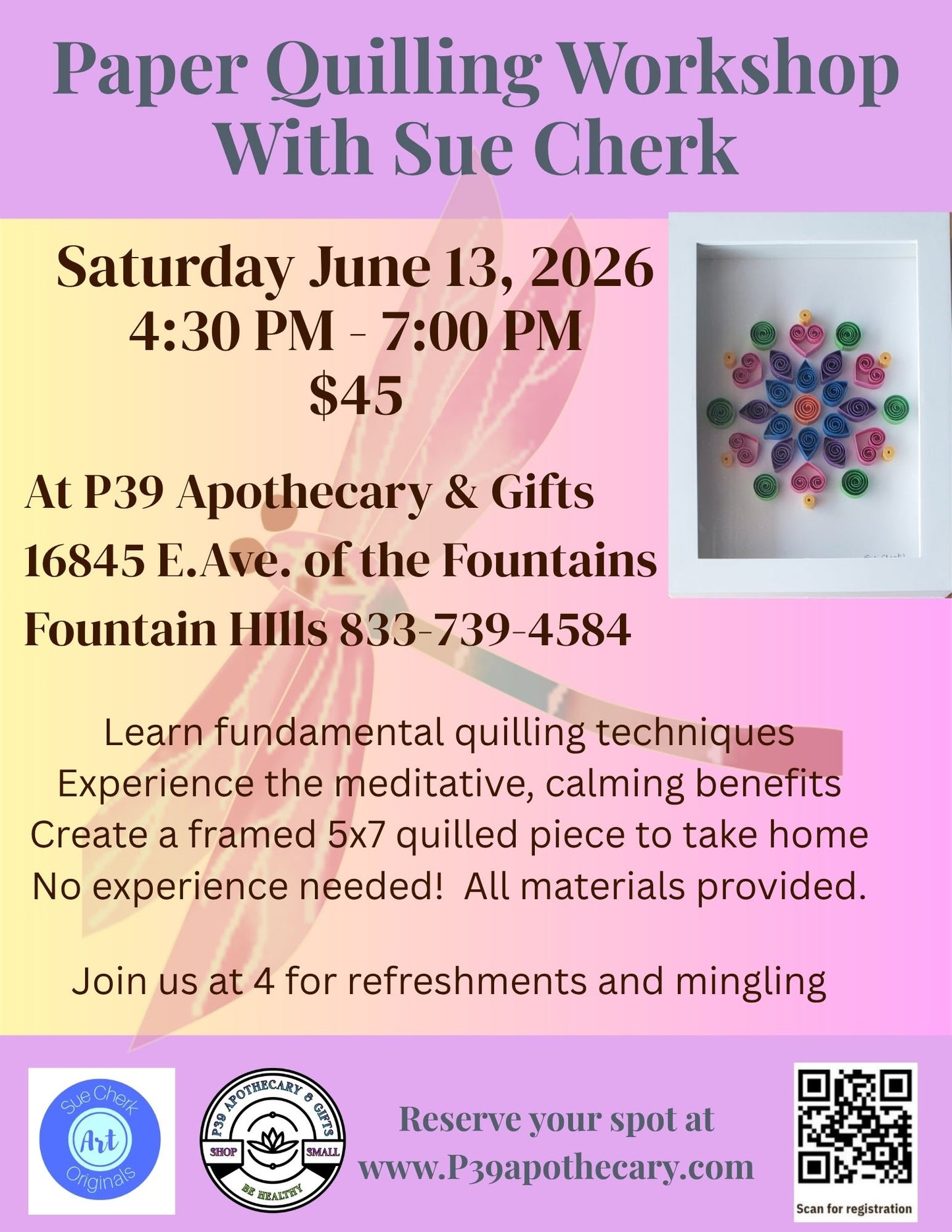 Workshop - Paper Quilling with Sue Cherk