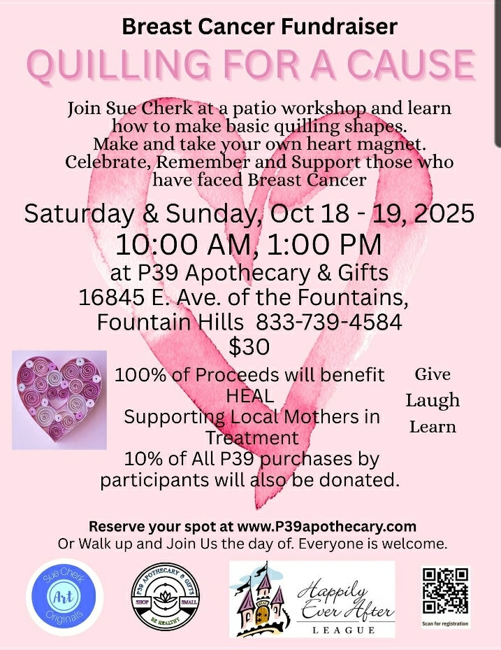 Workshop - Quilling Breast Cancer Fundraiser