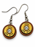 Wonderfullymade - Bullet Wooden Dangle Earrings